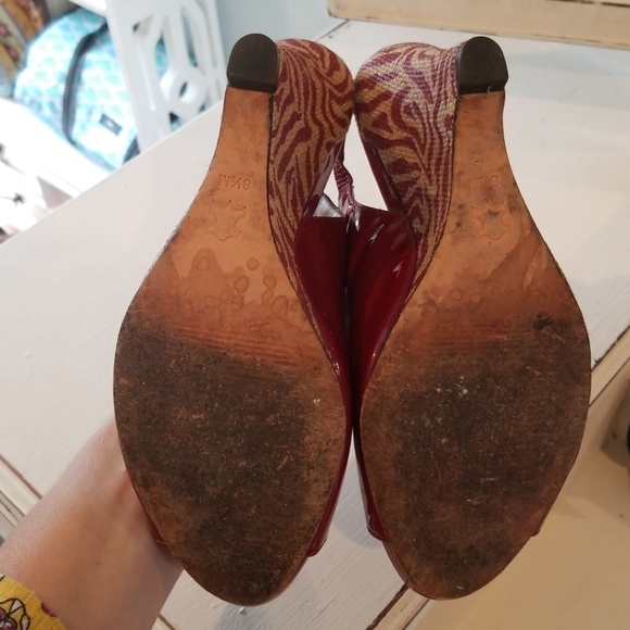 Via spiga red patent leather peep toe heel - Picture 5 of 10